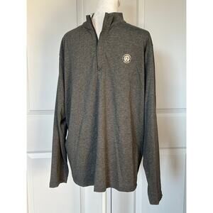 Ahead Casuals Griffin Gate Golf Club Gray Performance Quarter Zip Medium